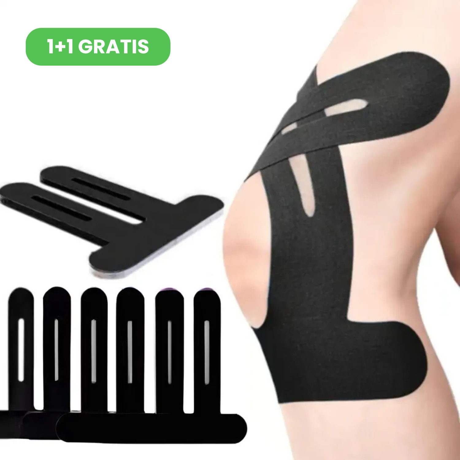 Кинезиологичен тейп за коляно (10 бр.) KINOTAPE 1+1 GRATIS